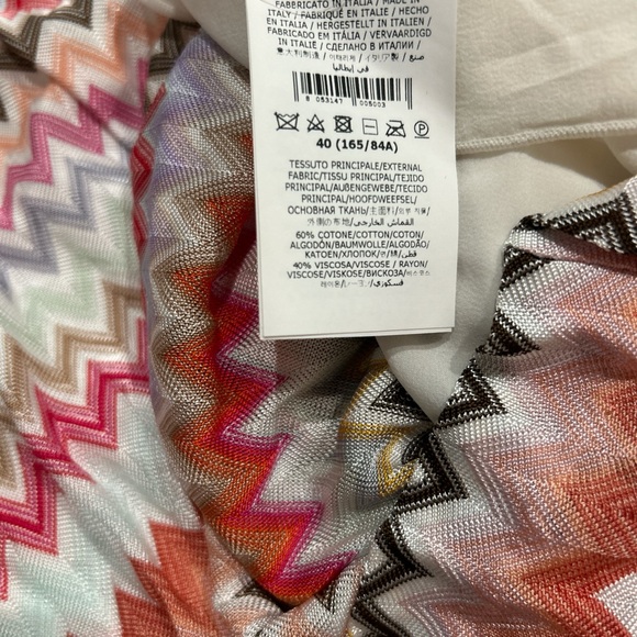 Missoni zig zag chevron knit wrap mini dress - Picture 5 of 7